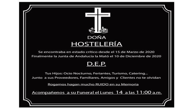 Caravana de Montequinto a Dos Hermanas en protesta por el horario navideño de los bares