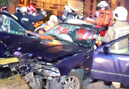 Así quedó el vehículo siniestrado