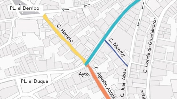 Así va a afectar al tráfico el corte de la calle La Mina de Alcalá de Guadaíra, que estará en obras diez meses