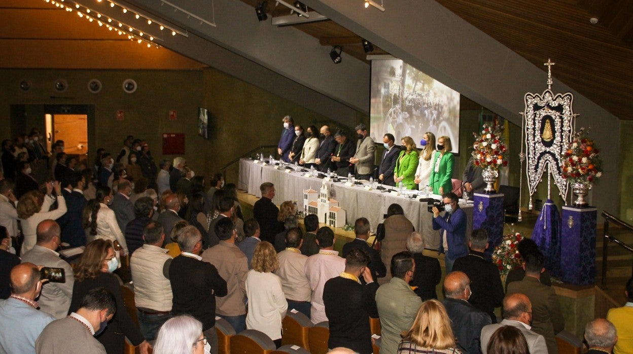 Un momento dela reunión d elos caminos de Huelva en el Foro Iberoamericano de La Rábida