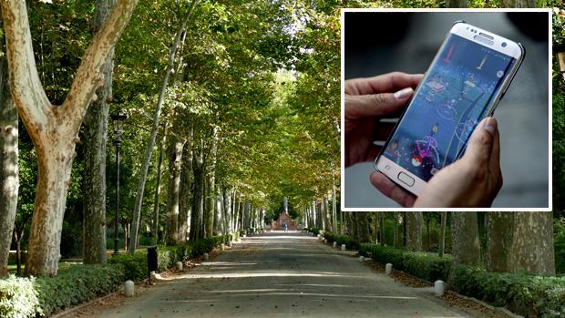 Detenidos tras robar el móvil a un niño que se adentró en el parque de María Luisa jugando a Pokémon Go