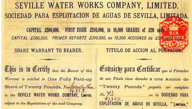 «The Seville Water Works», el agua del grifo que los ingleses trajeron a Sevilla