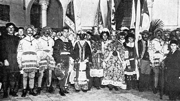 Primera Cabalgata de Reyes de Sevilla, en 1918