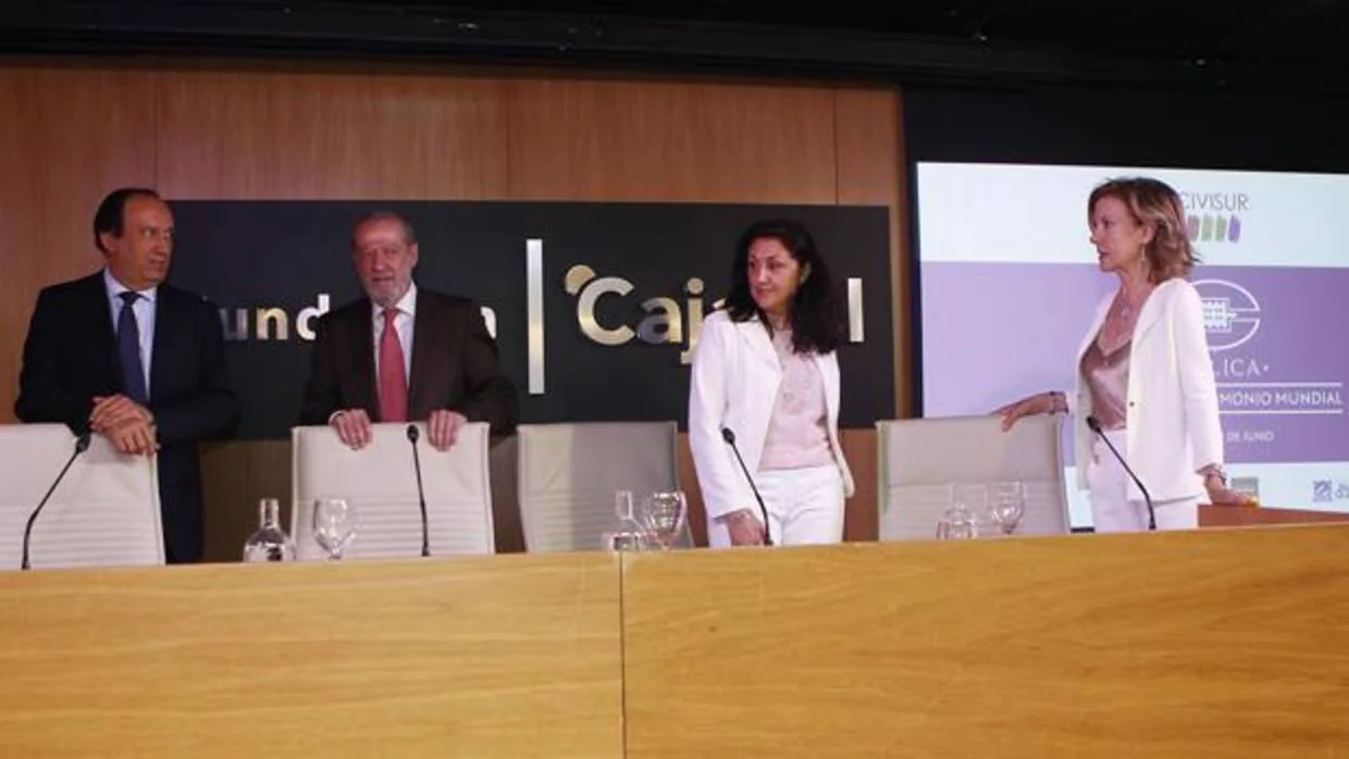 José Ramón Benítez, Fernando Rodríguez Villalobos, Cristina López y Concha Cobreros