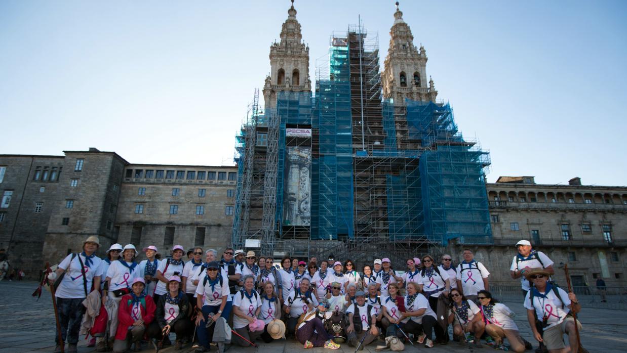 Foto del grupo en Santiago de Compostela