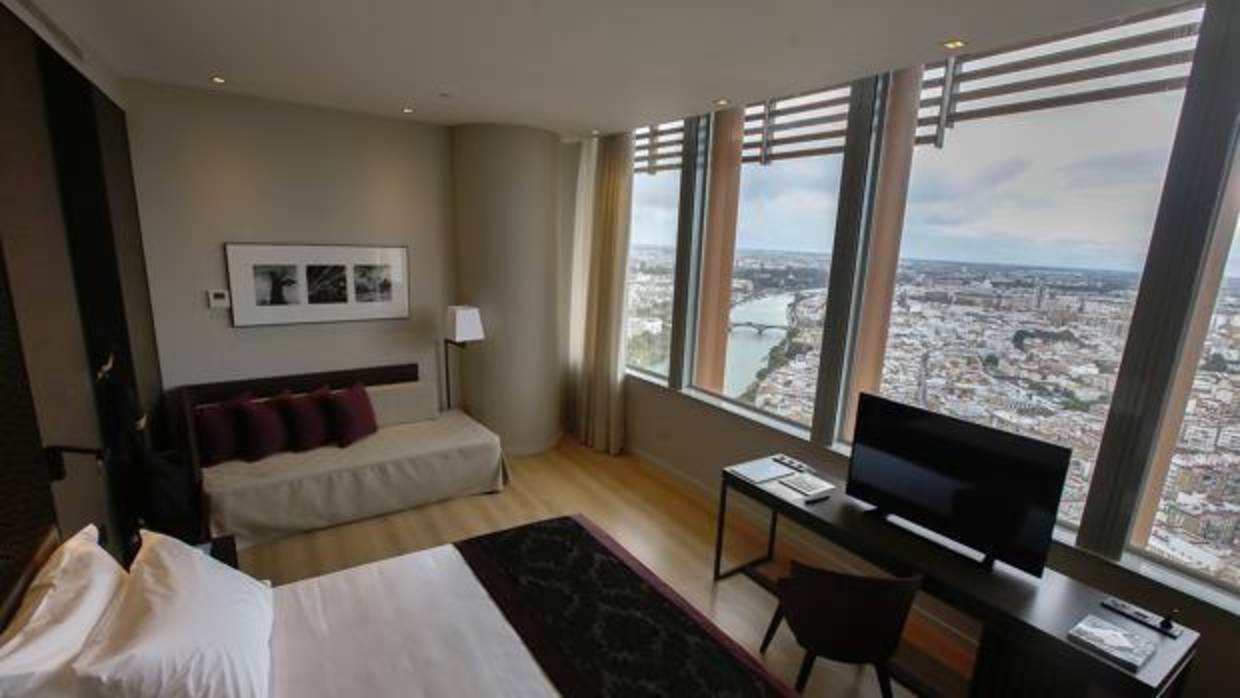 Una habitación del hotel Torre Sevilla
