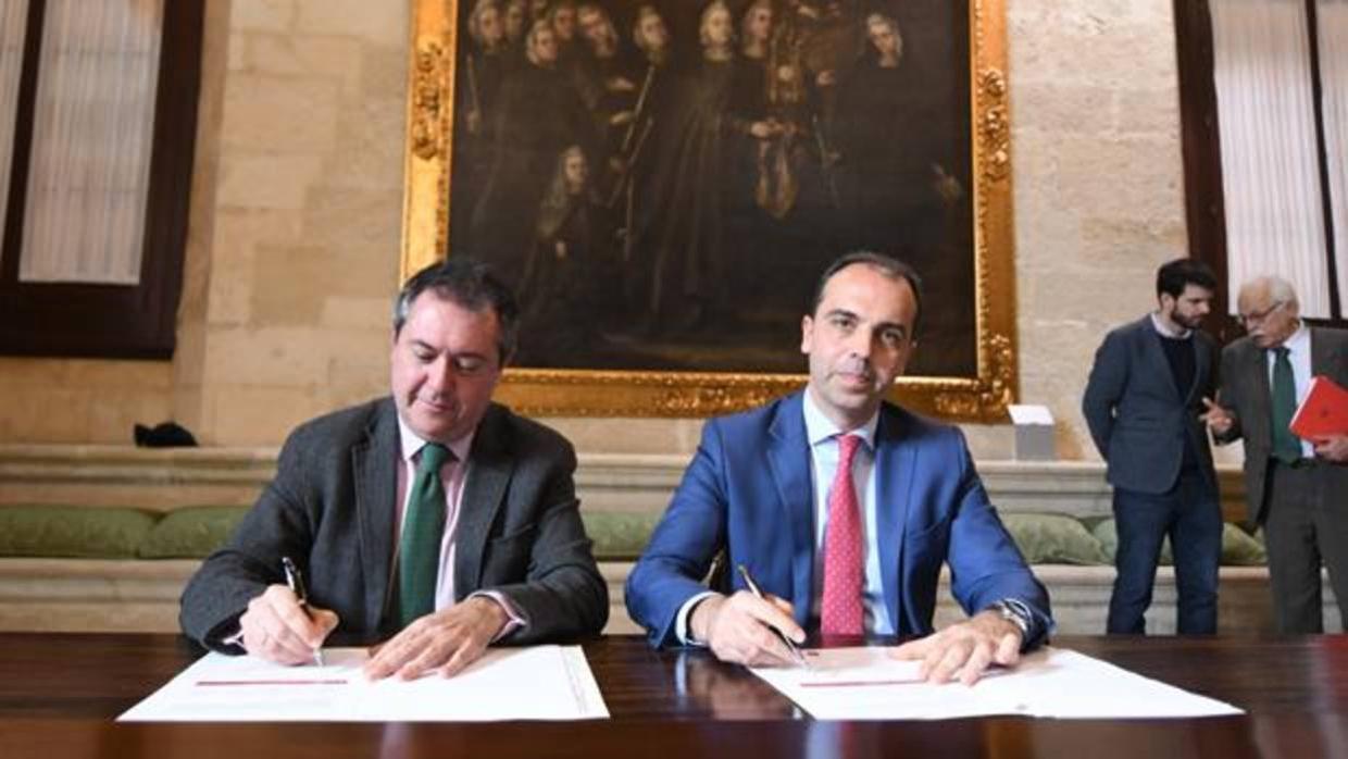 Espadas y Millán firman el acuerdo para los presupuestos
