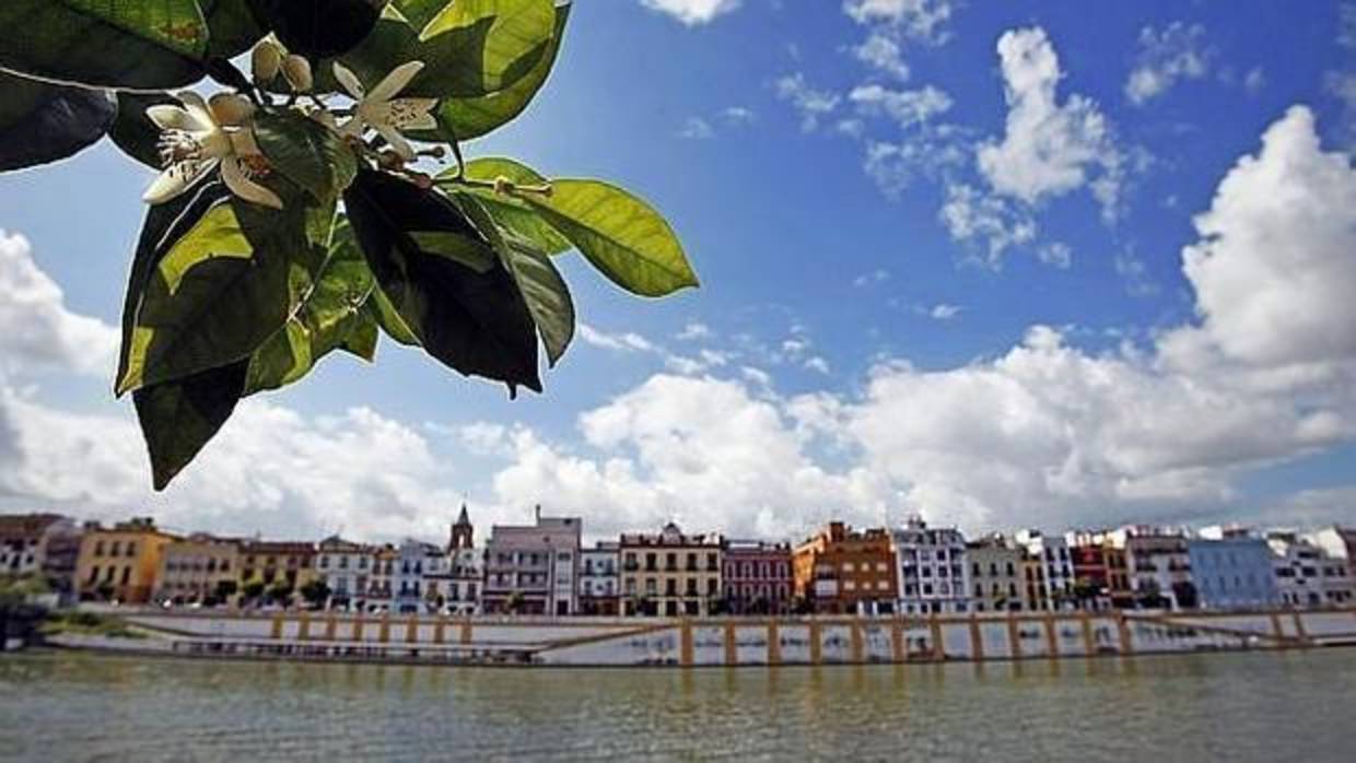 Cielo primaveral sobre Sevilla