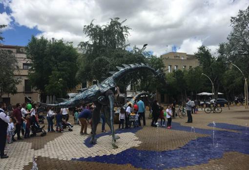 Una de las representaciones de títeres en el bulevar de la Alameda