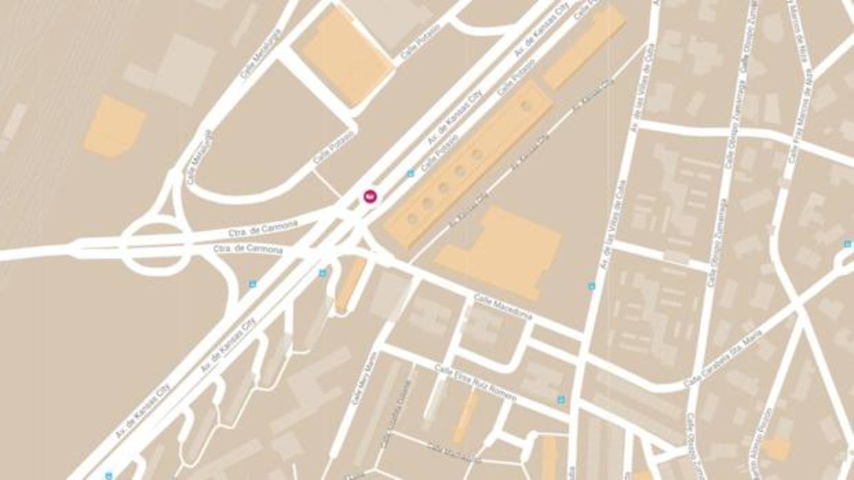 Imagen de los servicios de Emergencias en el lugar del accidente