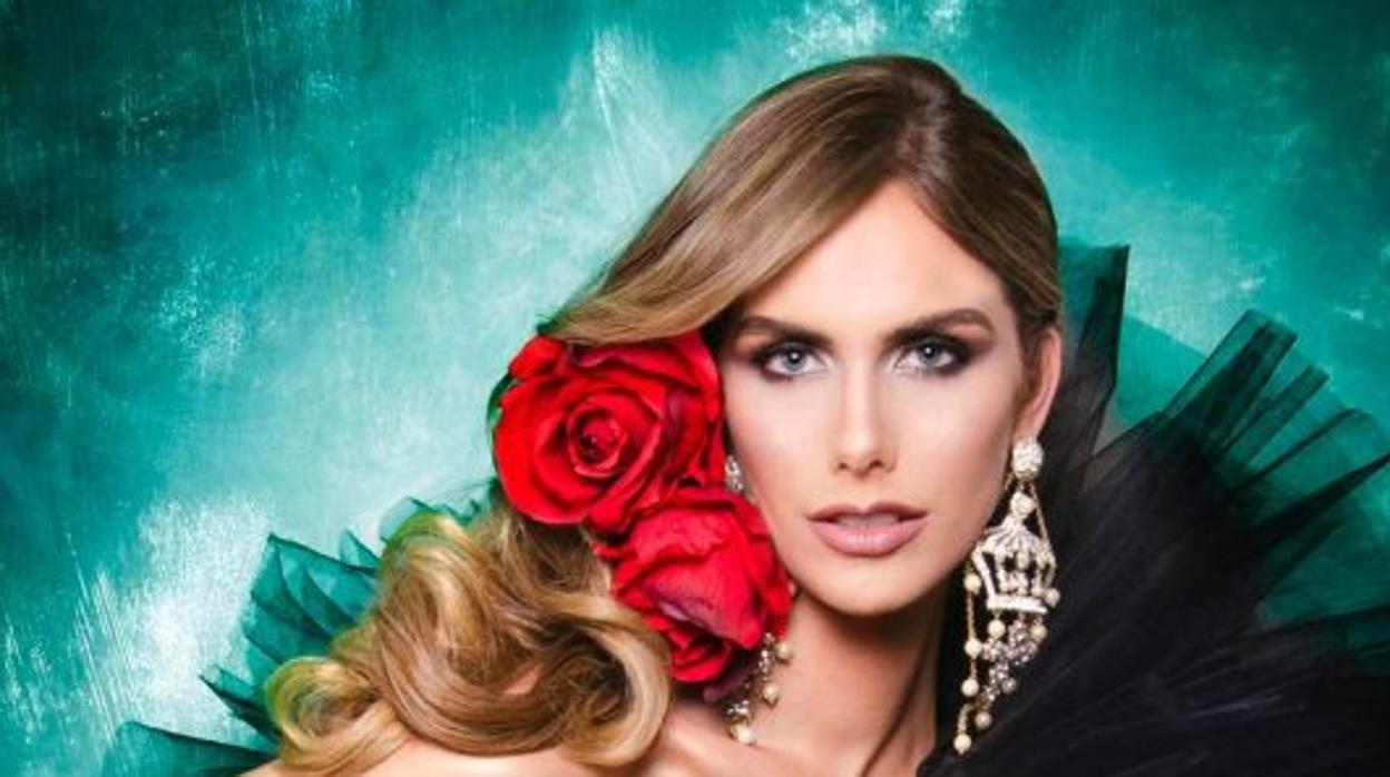Ángela Ponce vestida para Miss Universe Spain
