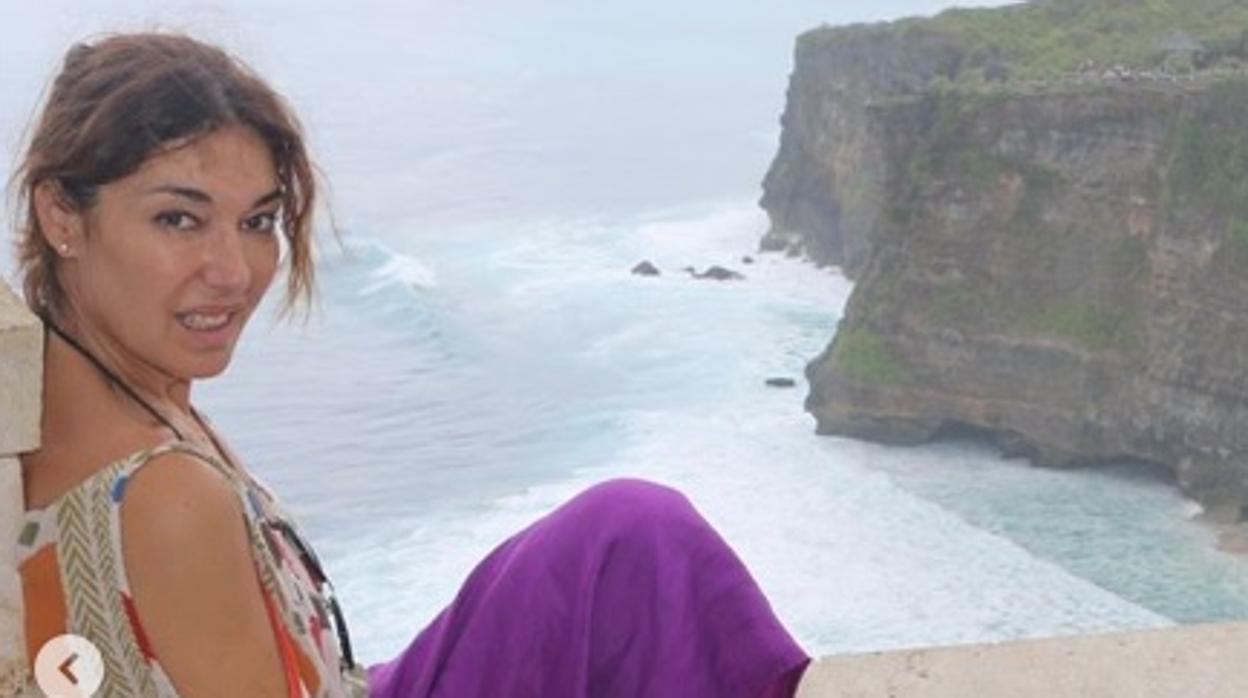 La modelo y empresaria sevillana Raquel Revuelta, durante sus vacaciones en Indonesia