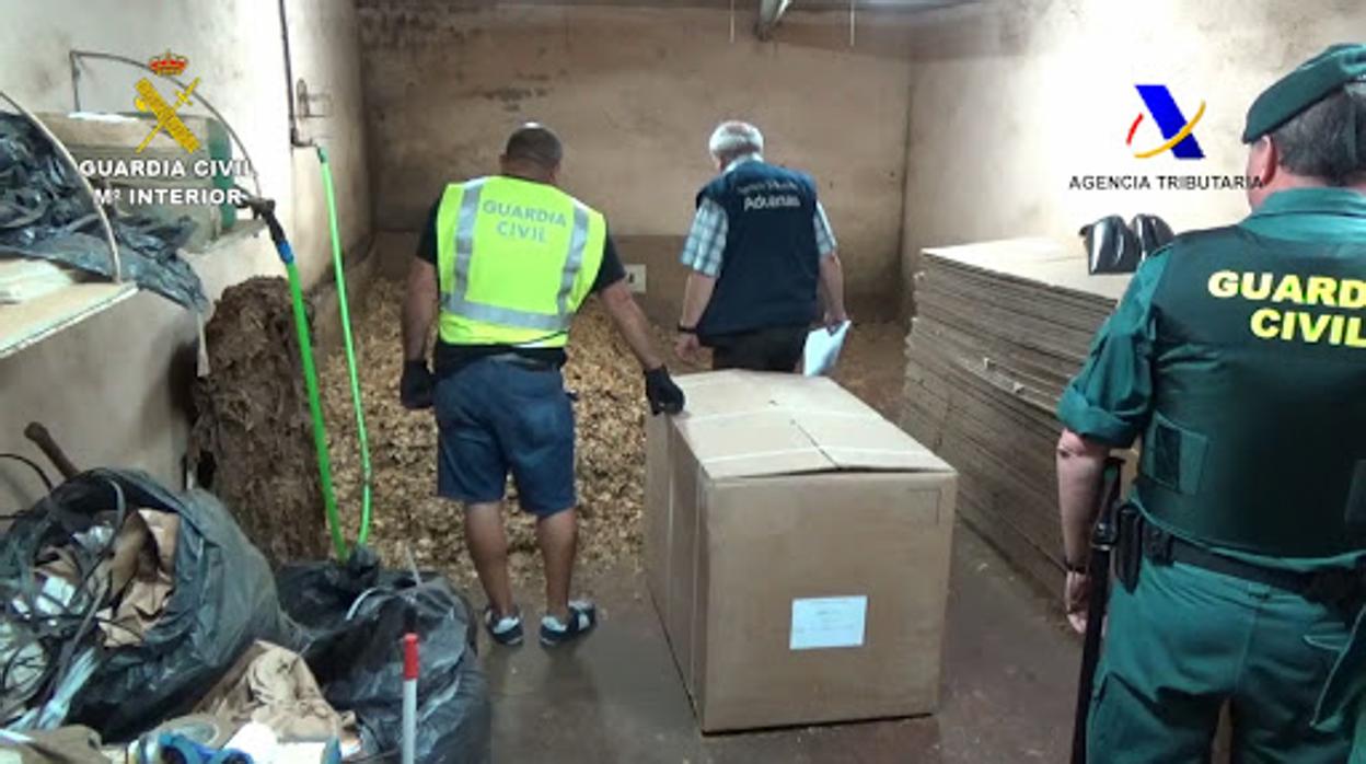 La picadura de tabaco incautada tiene un valor de 1.300.000 euros