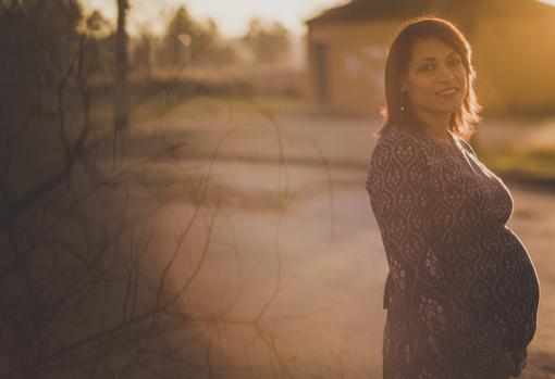 Solange Purica Aguilera vive en el Tiro de Línea y espera su tercer hijo