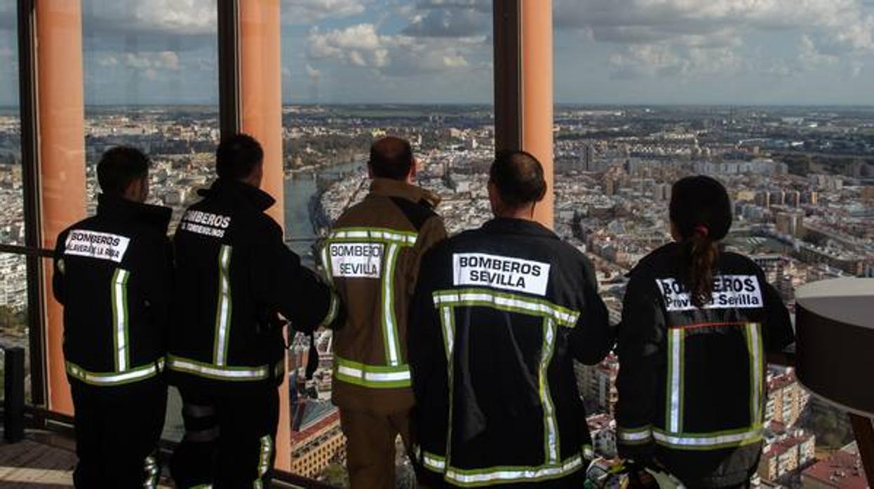 Los bomberos de Sevilla en acción