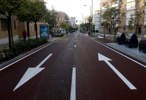 Los carriles para el tráfico rodado, tras la obra