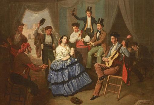 «Baile en una caseta de Feria», de Manuel Cabral Bejarano