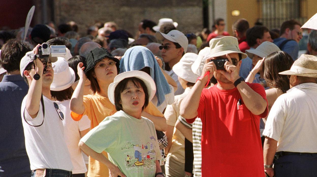 Turistas en el Casco Histórico de Sevilla