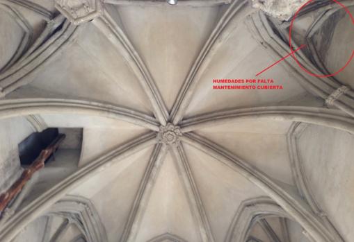Estado en el que se encuentra la cubierta de la Torre de Don Fadrique