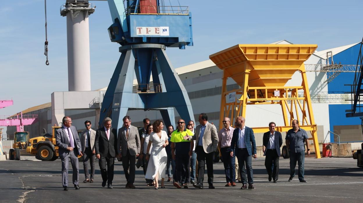 Visita de la ministra de Hacienda a la Zona Franca