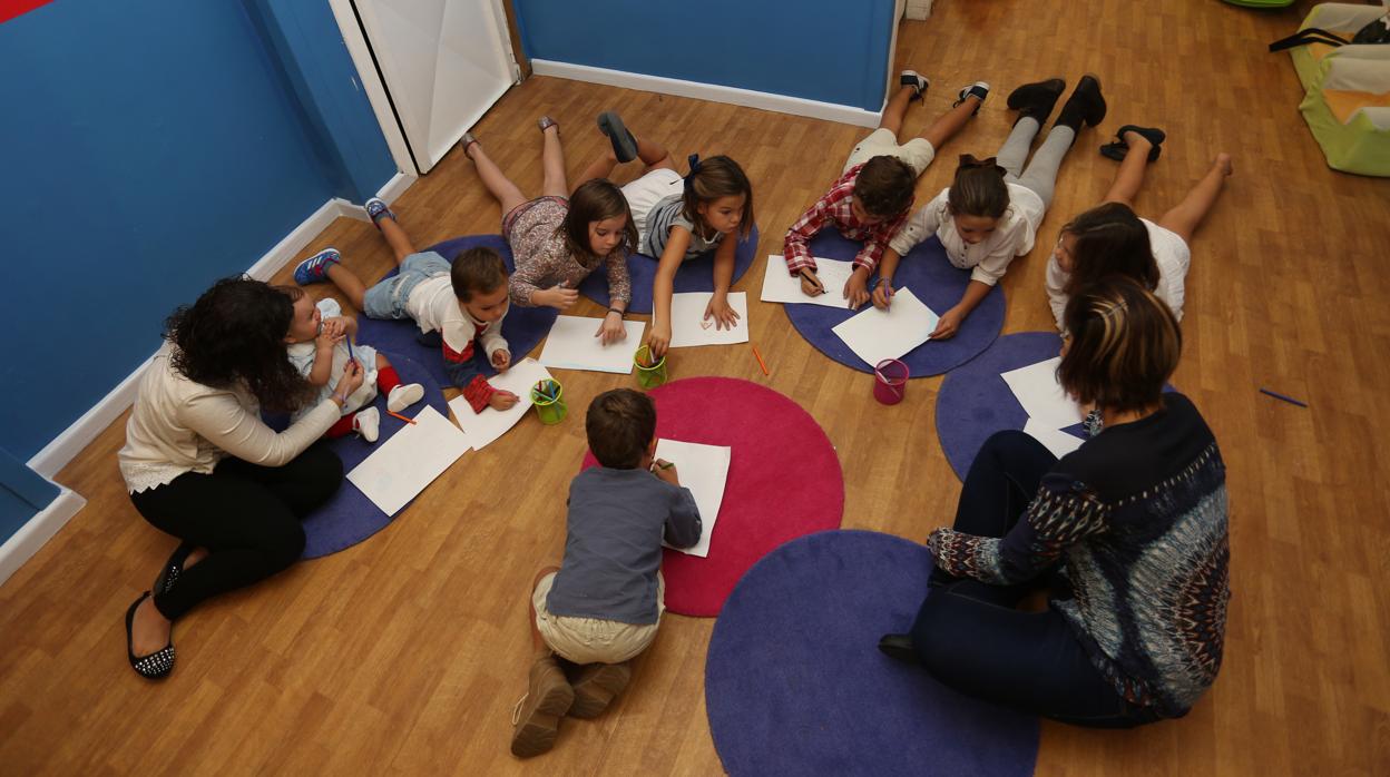 Niños en una guardería