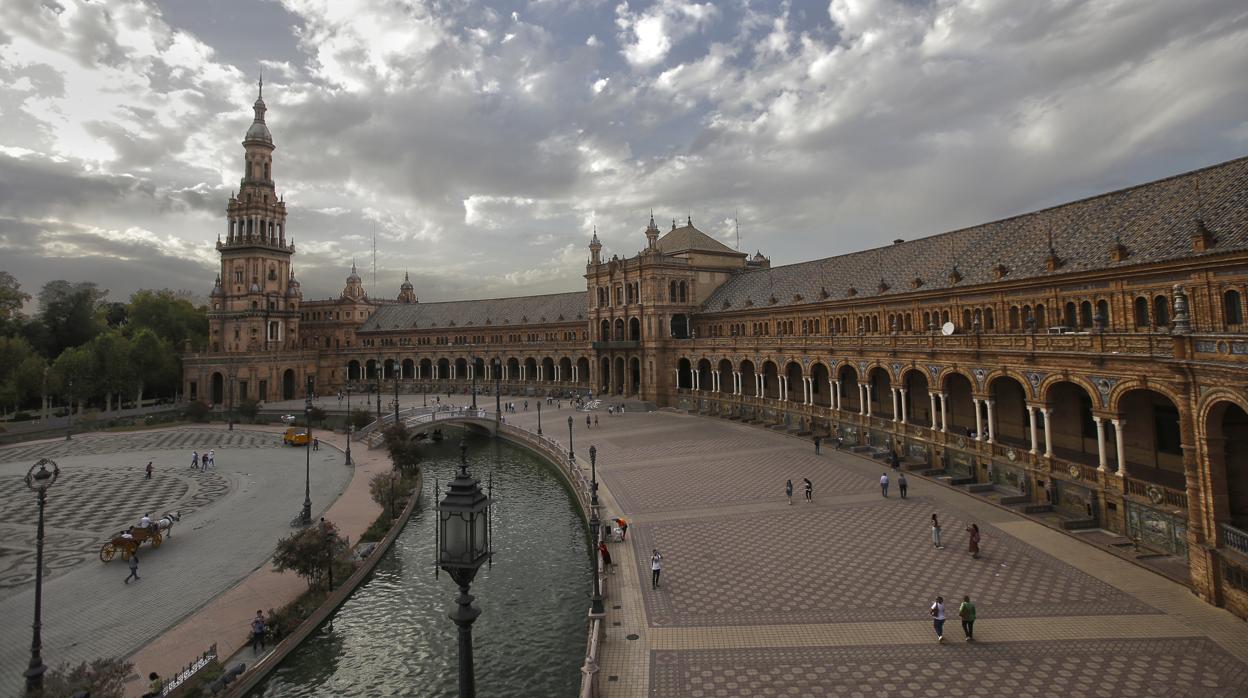 La Plaza de España, uno de los monumentos que espera que alguien reactive su solicitud ante la Unesco