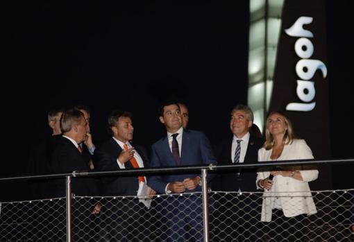 Juan Manuel Moreno bonilla, en la inauguración de Lagoh