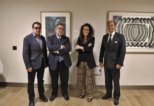 Francisco Robles, José Calvo Poyato, Gloria Ruiz y Luis Manuel Halcón