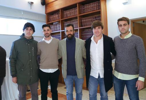 Alfonso Pumar, Francisco Gaviño, Marcos Soto, Pedro Arza y Pablo Castillo
