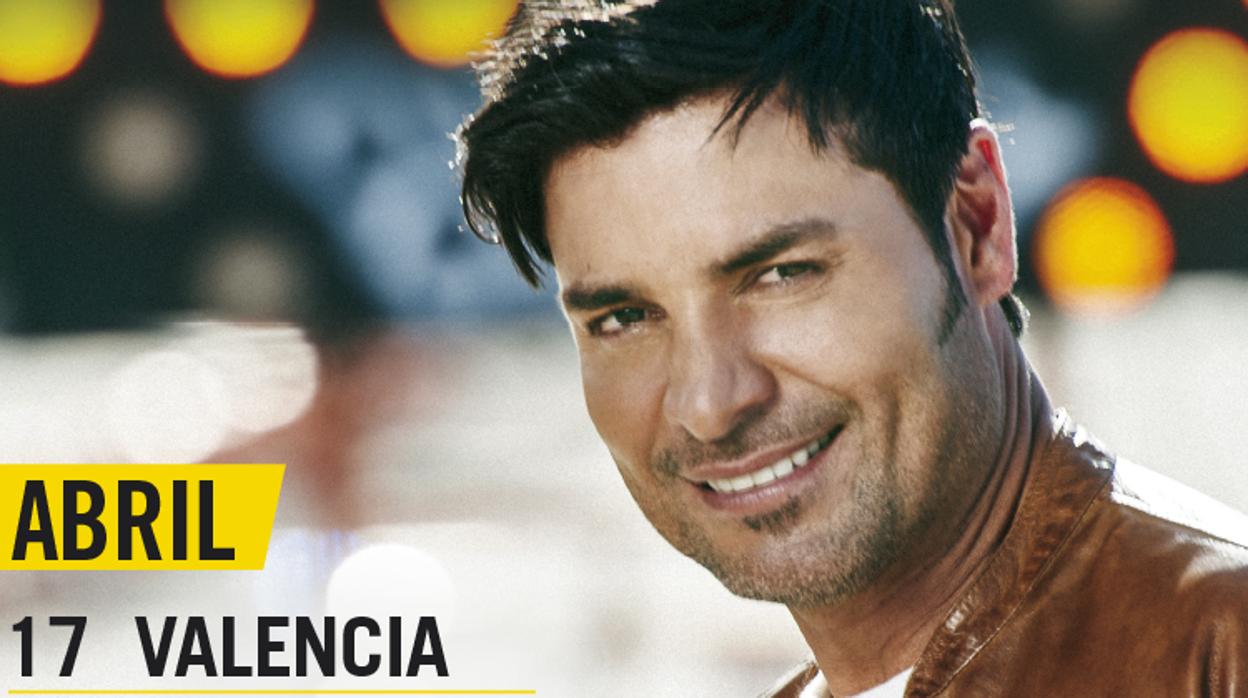 Cartel de la gira por España del cantante puertorriqueño Chayanne