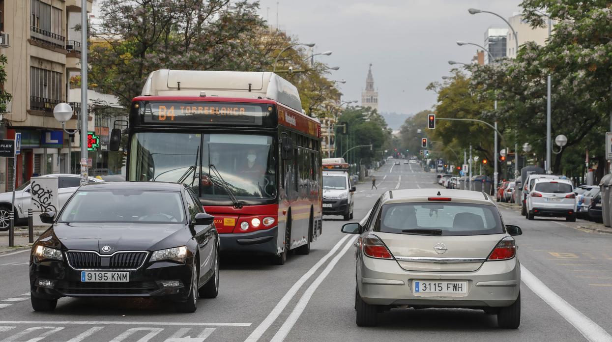 El tráfico ha crecido notablemente esta semana en Sevilla