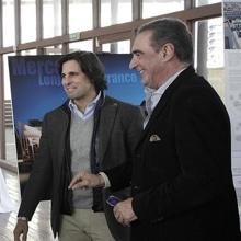 Francisco Rivera y Carlos Herrera en la inauguración