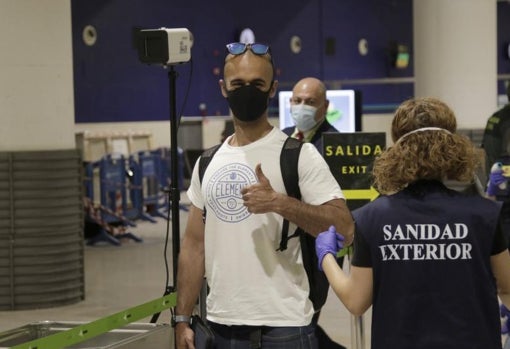 Llegada de pasajeros a San Pablo durante la pandemia
