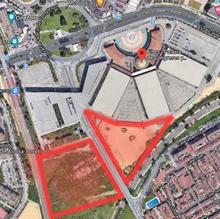 Los dos terrenos de la ampliación