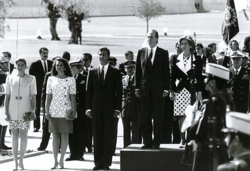 Los Reyes, en la inauguración de la Expo92 el 20 de abril de 1992