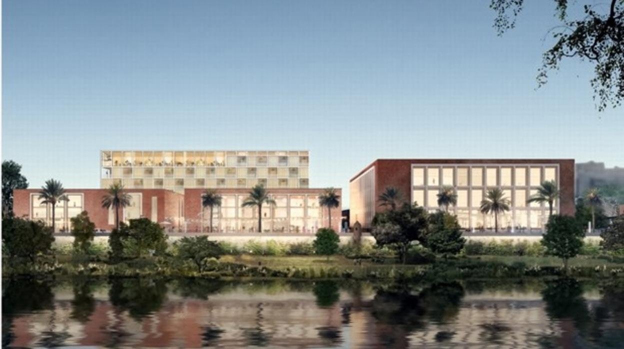 Recreación de cómo será el futuro hotel de la antigua Tabacalera y el edificio Cubo