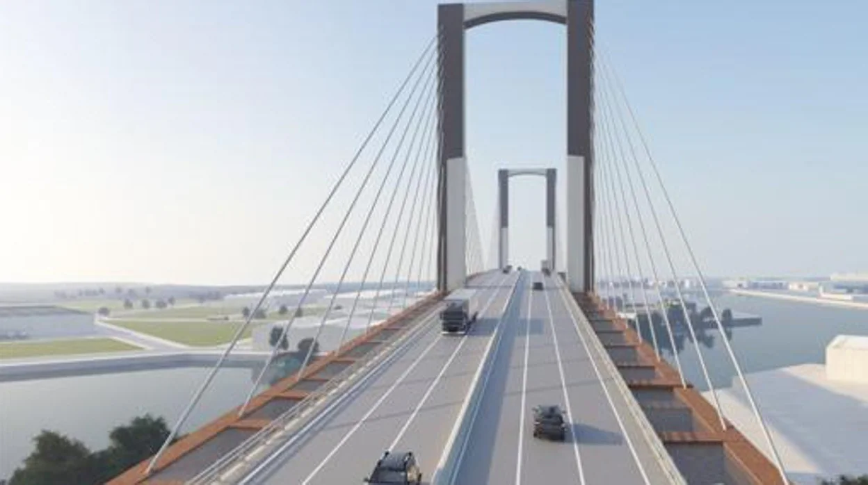 Recreación de la ampliación del puente del Centenario