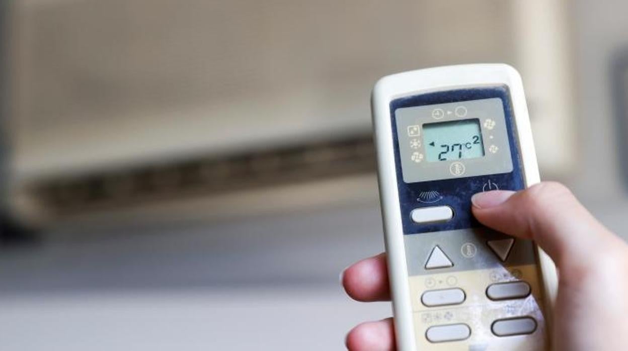 Un aparato de aire acondicionado