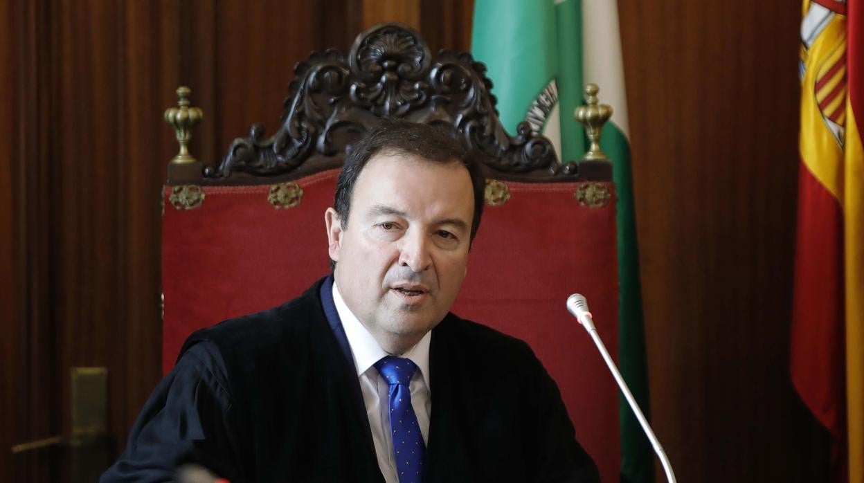 El fiscal jefe de Sevilla, Luis Fernández Arévalo, en su toma de posesión en 2018