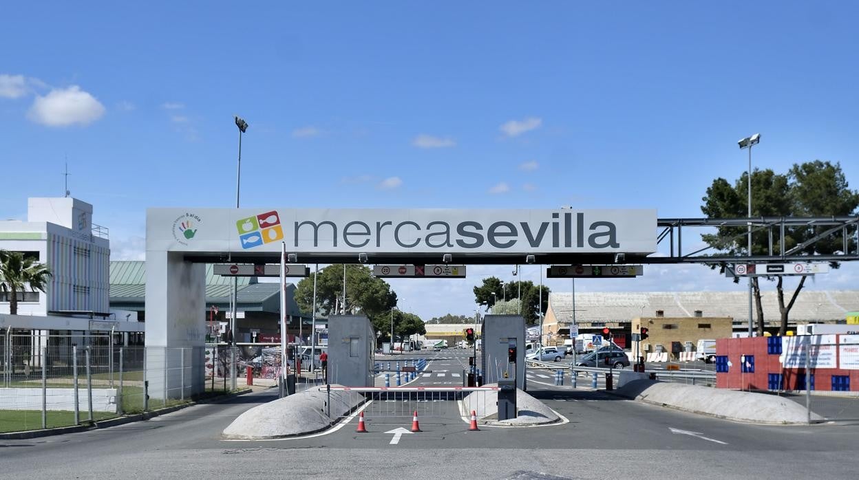 Entrada a las instalaciones de Mercasevilla