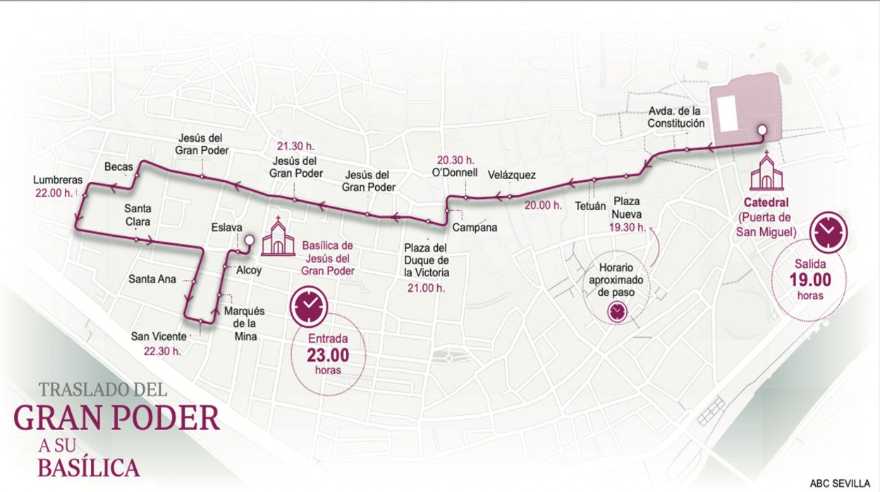 Recorrido y horarios: El Gran Poder vuelve a San Lorenzo en una procesión con aires de Madrugada