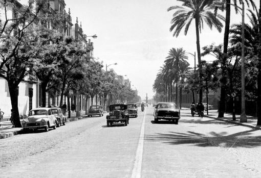 Calle San Fernando en el año 1960