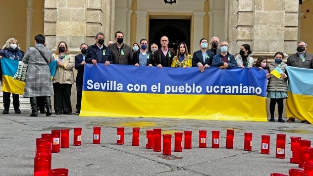 Sevilla se suma a la convocatoria europea de apoyo al pueblo ucraniano
