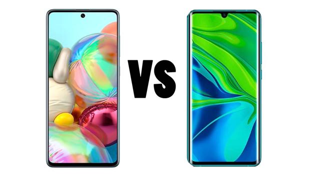 Samsung Galaxy A71 vs Xiaomi Mi Note 10