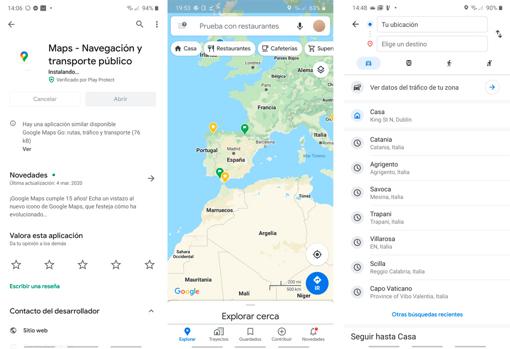 Cómo activar el modo Conducción en la nueva app de Google Maps