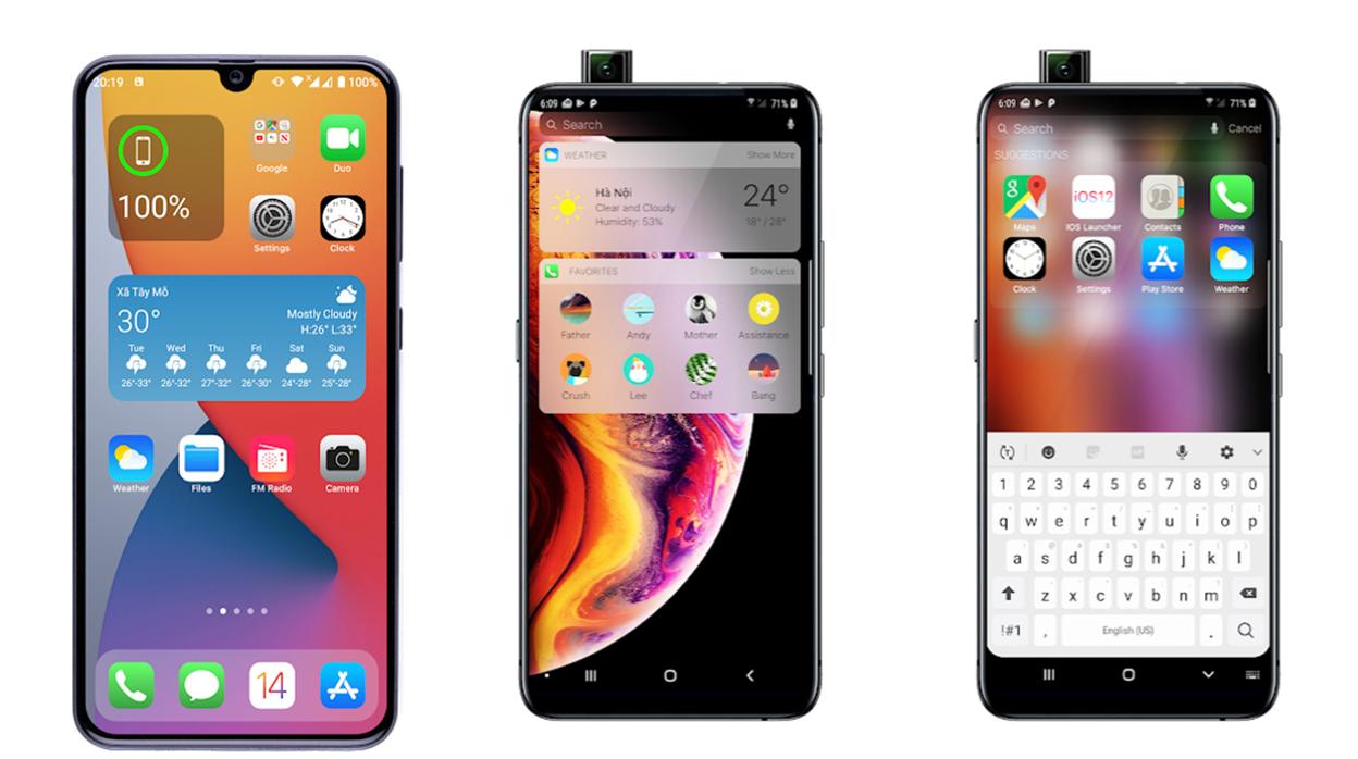 El launcher consigue ofrecer una imagen casi idéntica de iOS 14