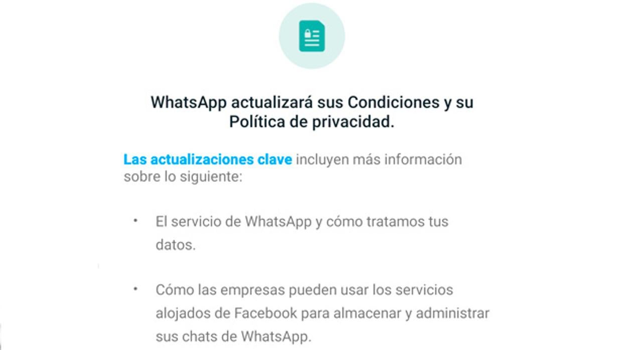 Los cambios entrarán en vigor a partir del 8 de febrero