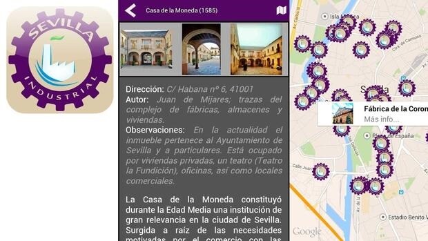 Aplicación para móviles Sevilla Industrial, para amantes de la ingeniería y la arquitectura