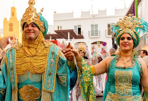 Fiesta de 'Moros y Cristianos' en Mojácar.