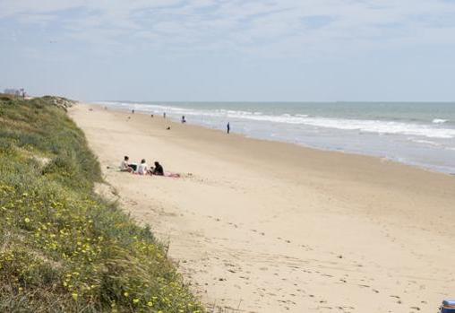 Playa de La Bota, en Punta Umbría